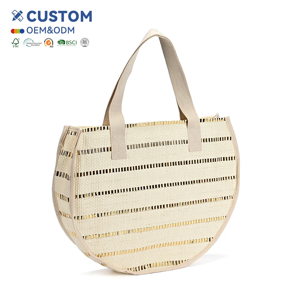 Cheap Hot Selling High Quality Outdoor Summer Handbag Rattan Straw Beach Bag Fashion Shopping Bag