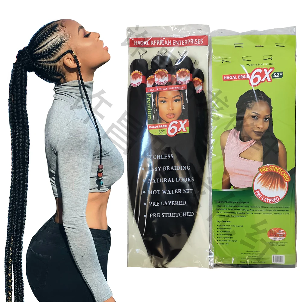 Braiding Hair Pre Stretched Synthetic Ombre Braiding Hair for