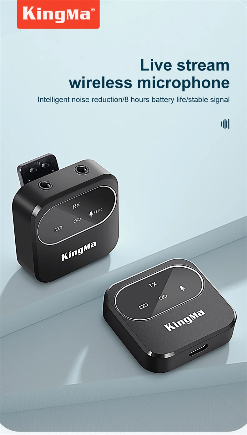 Kingma Intelligent Noise Reduction Stable Signal Recording Clip Plug