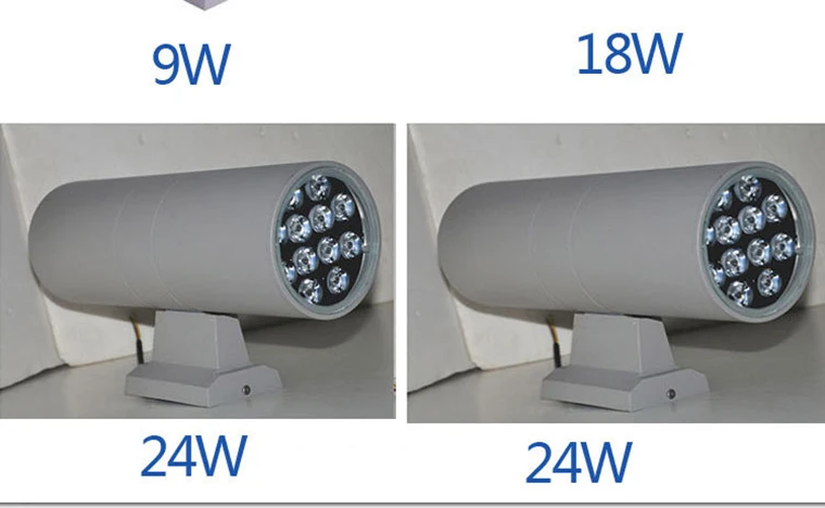 YOUWIN Outdoor double heads mounting lights ip65 2x3w wall mounted up and down led wall light