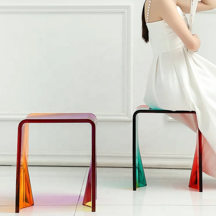 Home Simple Design Transparent Minimalist Nesting End Desk Acrylic Coffee Tea End Table