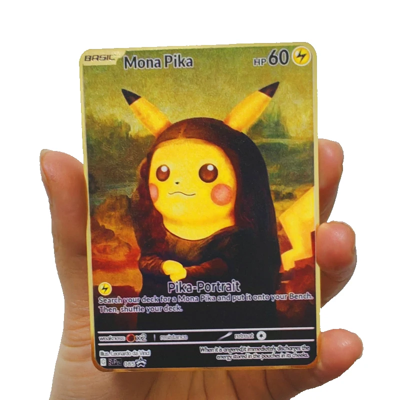 In Stock Custom Stainless Steel Metal Gold Silver Black Pokemon Golden Cards In Stock Custom Stainless Steel Metal Gold Silver Black Pokemon Golden Cards