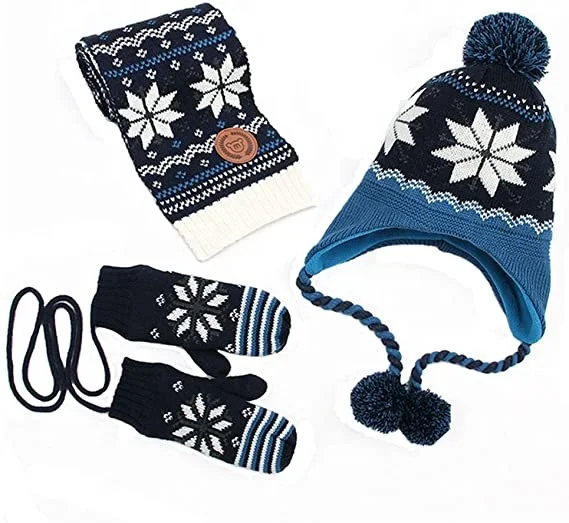 hat scarf mittens all in one