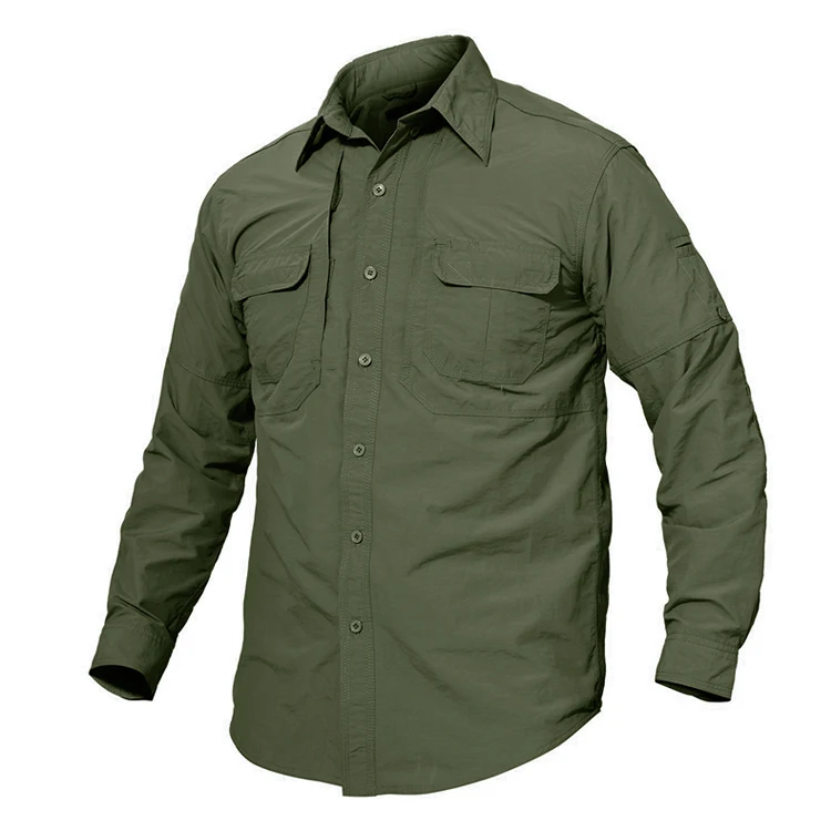 Chemise Militaire Tactique Homme Manches Longues - Coton - Taille Regular - Neuf Avec étiquettes