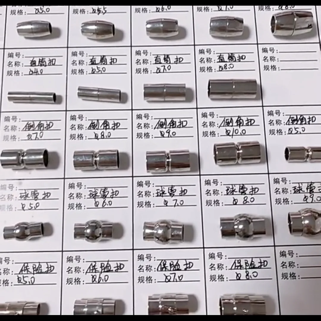 9strand 48mm Slide Lock Clasp Jewelry Tube Clasp For