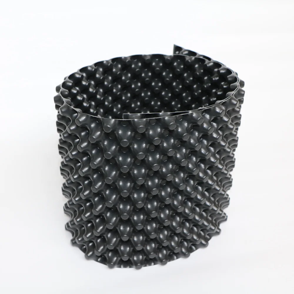 HDPE Double Side New Lightweight Building Construction Materials Plastic Drainage Board Green Roof  Dimple Strip Sheet