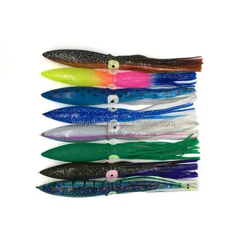 Cheery 9 Inch Artificial Soft Bait Trolling Lure Fishing Tackle for Tuna Marlin Carp & Bass PVC Octopus & Squid for River Use – Soft Lure – view 4