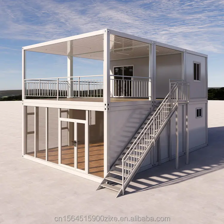 Zgrade na gradilištima, modularni čelični okvir za smještaj, brza instalacija i mogućnost skladbe za privremeni hotel