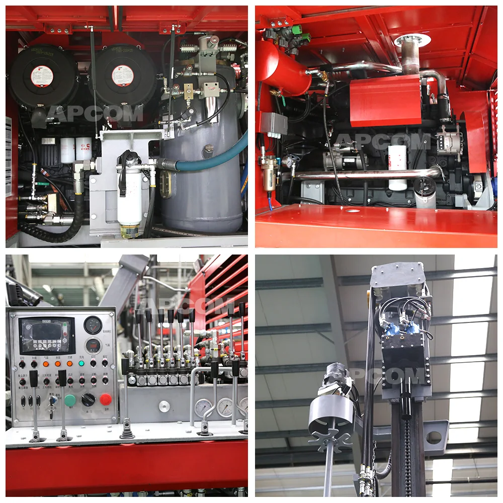 APCOM V6 DrillingRig Small Open Air DTH Portable Drill Rig DTH Hammer Ore Mine Drill Rig
