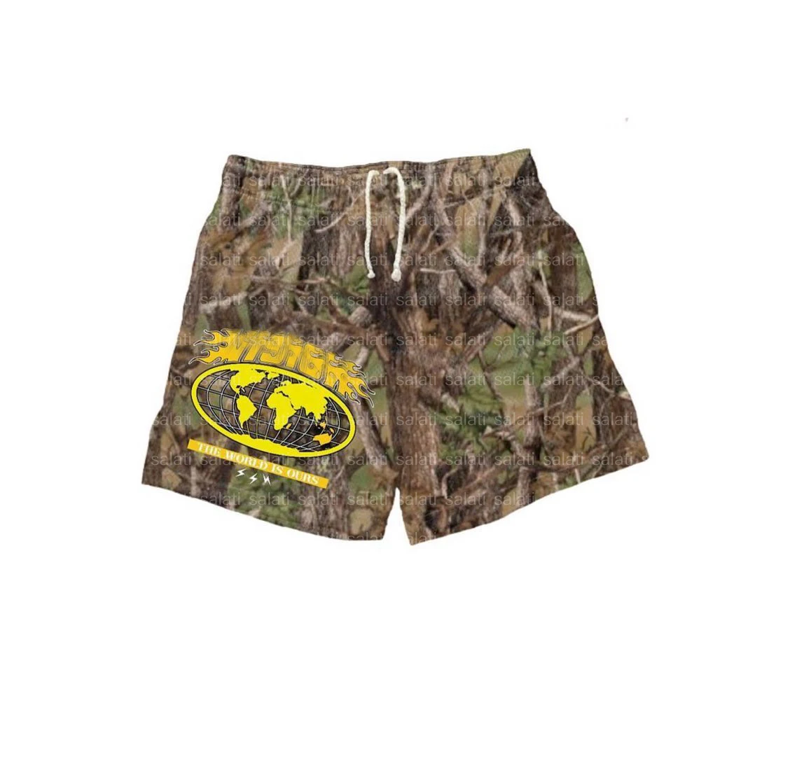 Custom Streetwear Cotton Polyester Sublimation Printed Summer Real Tree Camo Shorts for Men gallery 8