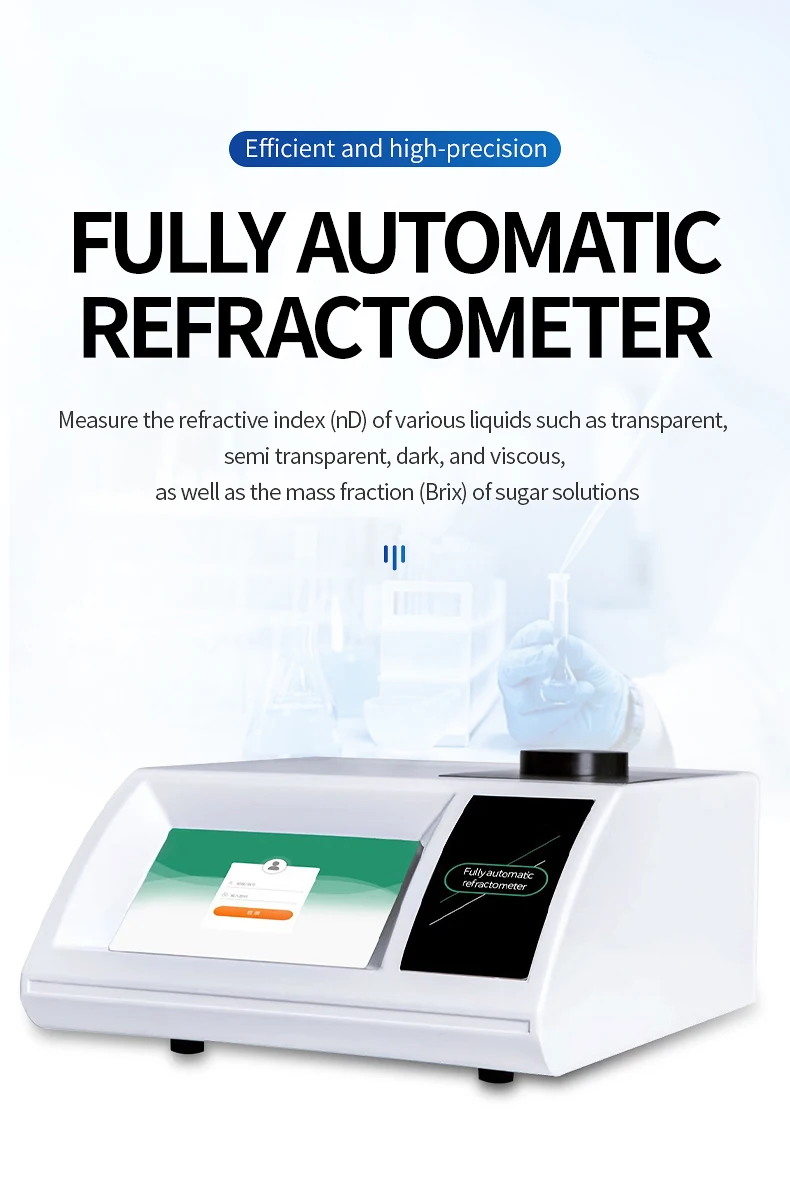 Fully Automatic Refractometer Sugar Oil Solution Measuring Instrument ...