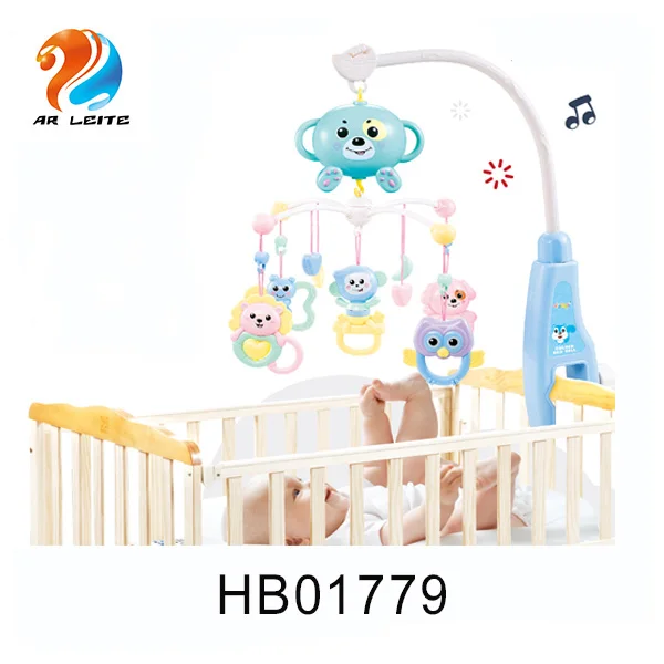 Лидер продаж, детский музыкальный мобиль для детской кроватки с дистанционным управлением, подвесной игрушечный мобиль для детской кроватки