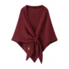Mantón hebilla triangular burdeos