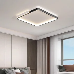 Geometric  square Bedroom Study Acrylic Ceiling Lamp Creative Living Room Dining Room White Indoor LED Ceiling Light for Home