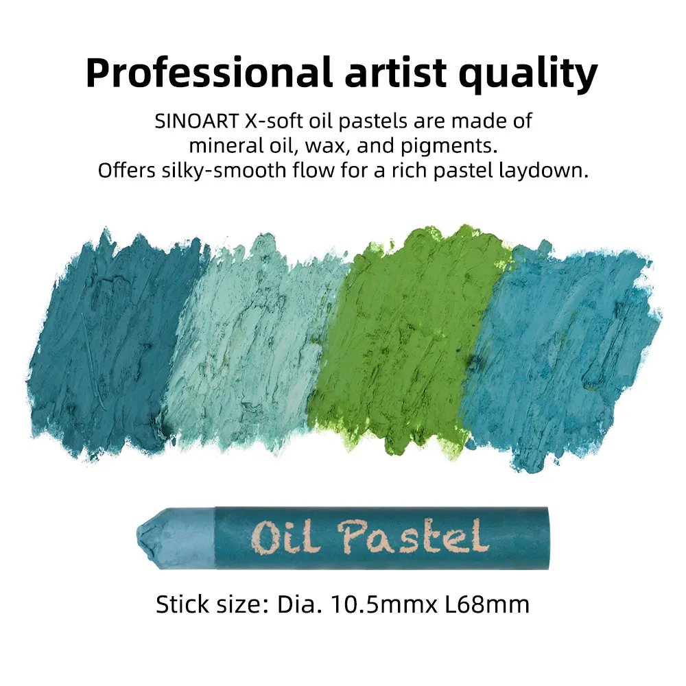 sinoart customized extra soft oil pastels