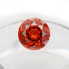 Red- Round Rose Cut