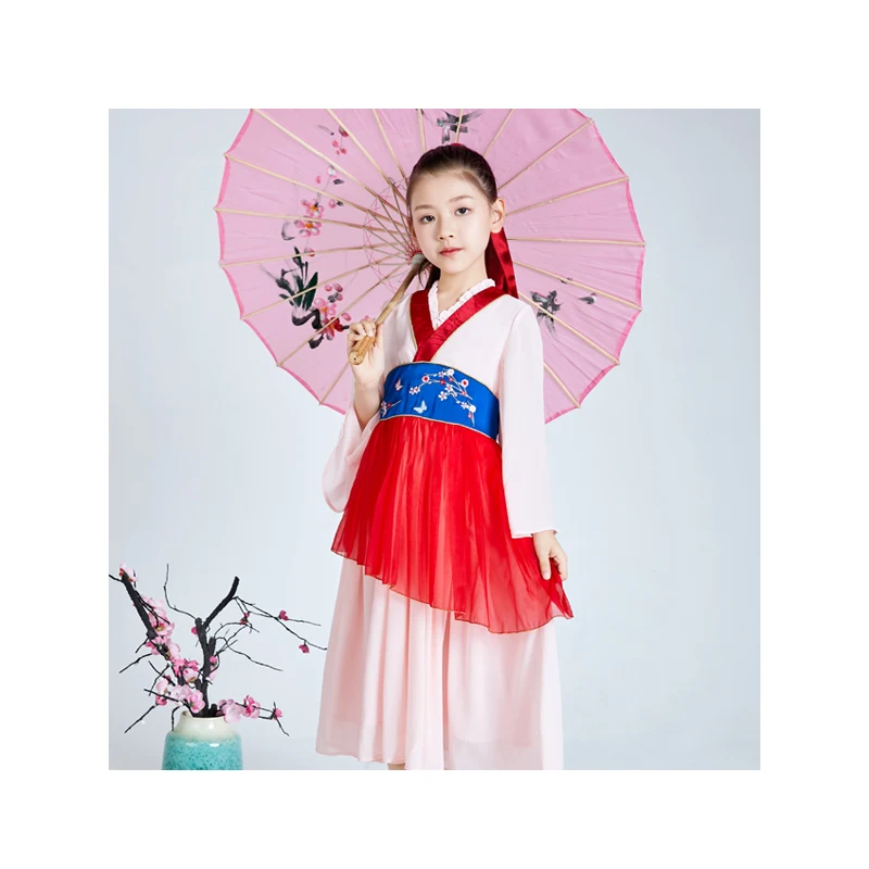 Kids dress up costume role play Halloween and Festival party Mulan dress with accessories for girls