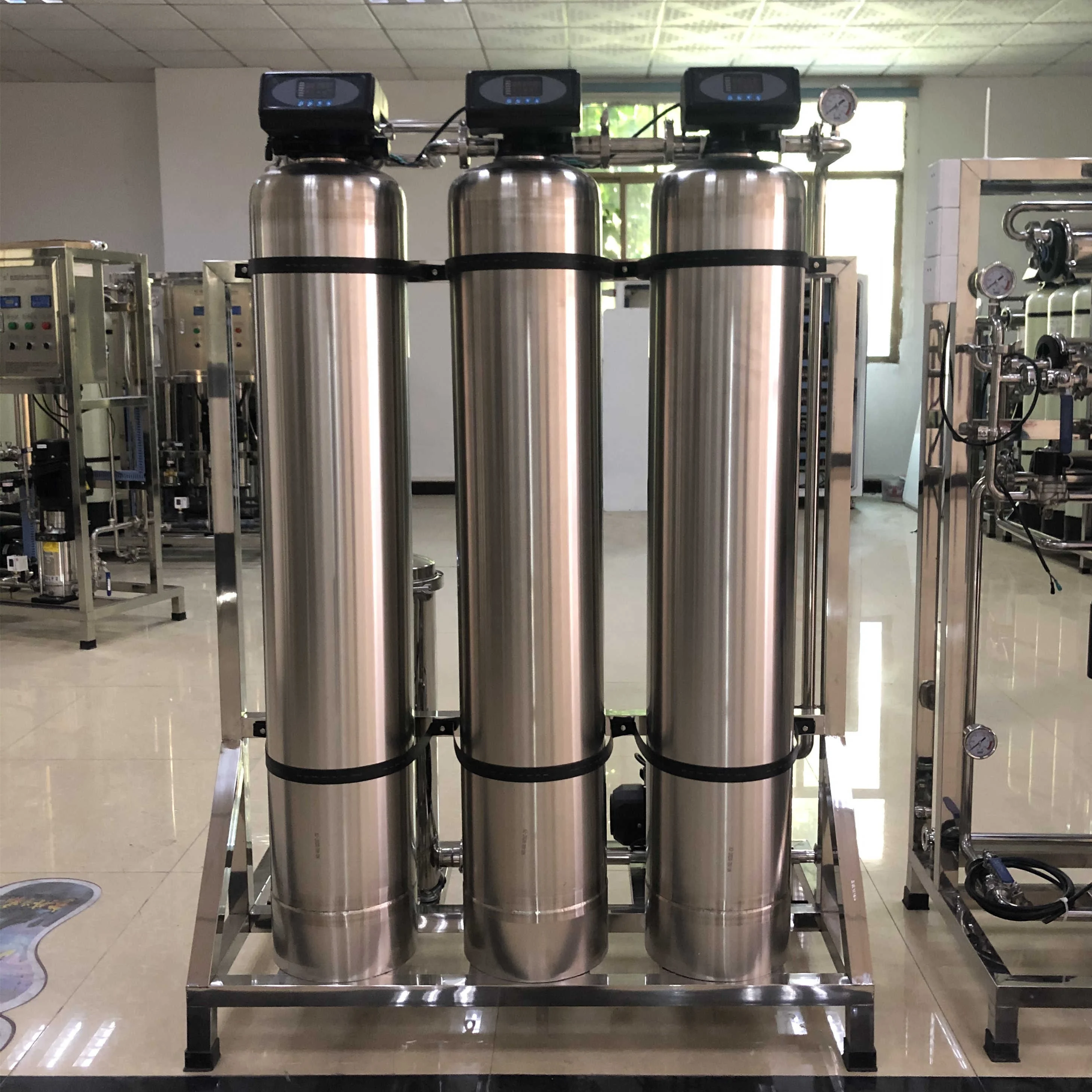 Automatic 250LPH TWO Stage RO and Edi Water System Osmosis Inversa Industrial Water Purification Plant for Hemodialysis