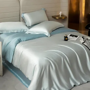 Wholesale Customized Size Soft Breathable Cooling Bamboo Duvet Cover Set 100% Bamboo Fiber Bedding Sheet