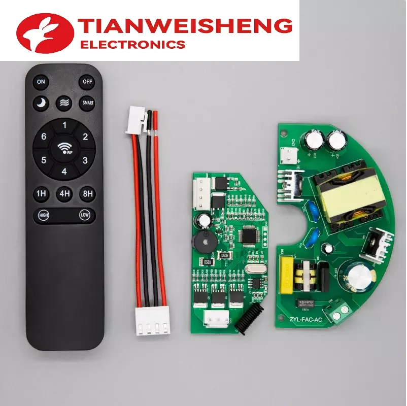 Ceiling Fan Ac Dc Controller PCBA Circuit Board 45W Dual Power Supply Infrared Remote Control BLDC Brushless Motor Driver