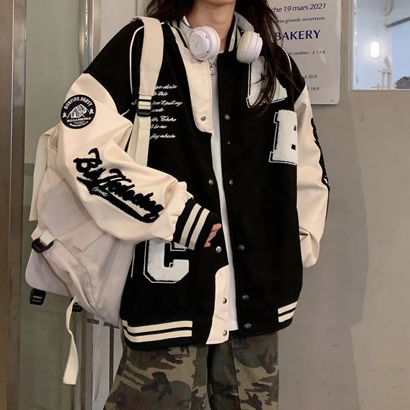 Deeptown Vintage Bomber Jacket - Harajuku Fashion Statement