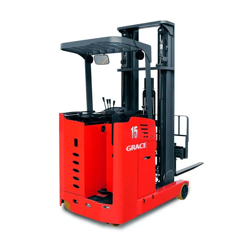 Electric Reach Truck Retractable Forklift 1.5 Ton 2ton 2.5ton With Lifting 9,000 Mm Triplex Full