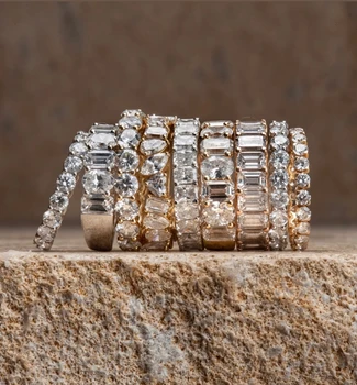 Bague Longue Chevalière En Argent 925 (3.6g) - Style Serpent Avec Boules - Taille 56