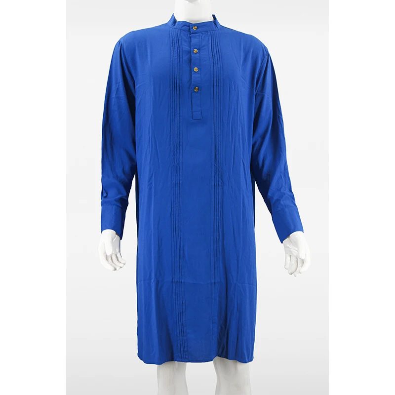 Hot Selling Long Arab Thobe for Men Embroidered Kandura Saudi Omani Style Ramadan Eid Muslim Islamic Robe