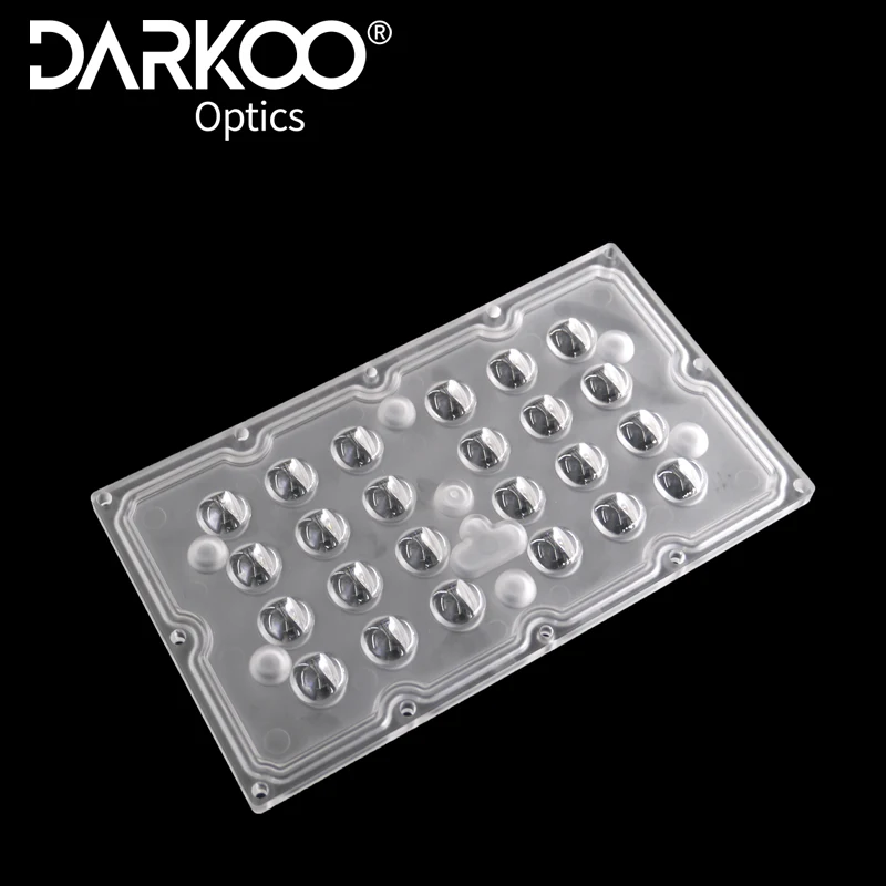 Darkoo Optical Lenses Factory Led Module Lens 2835 3030 Led 60 Degree High Quality Leds Street Light Lens Optic