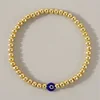 Golden Beaded Purple Devils Eye (No card)