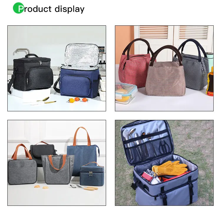 Custom Orange Lunch Hard Pouch Waterproof Kids Girl Women Picnic Reusable Insulated Cooler Tote Stylish Lunch Bag for Work