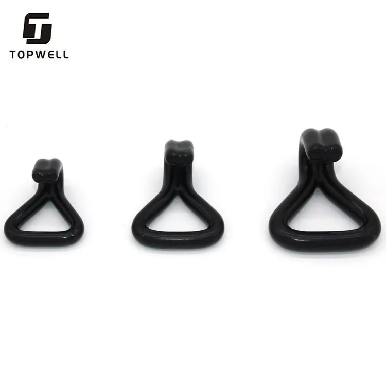 1' 800kg Custom Galvanized Pvc Coated Double J Hook for Transport Ratchet Strap