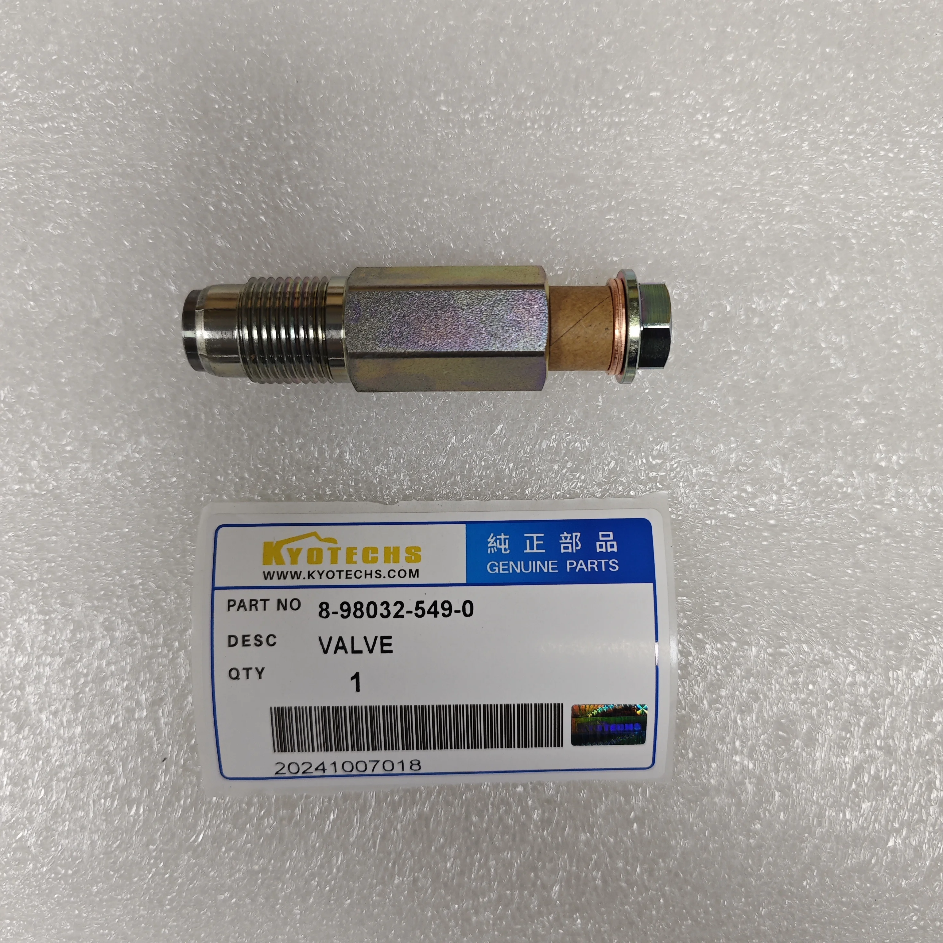 GOOD QUALITY EXCAVATOR PARTS VALVE 8-98032-549-0 LIMITER FUEL