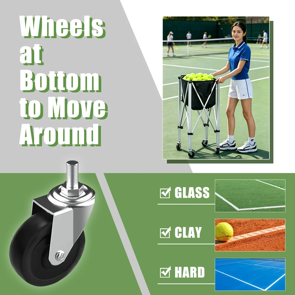 Wholesale Tennis Ball Hopper, PortablePickleball Ball Hopper with ...