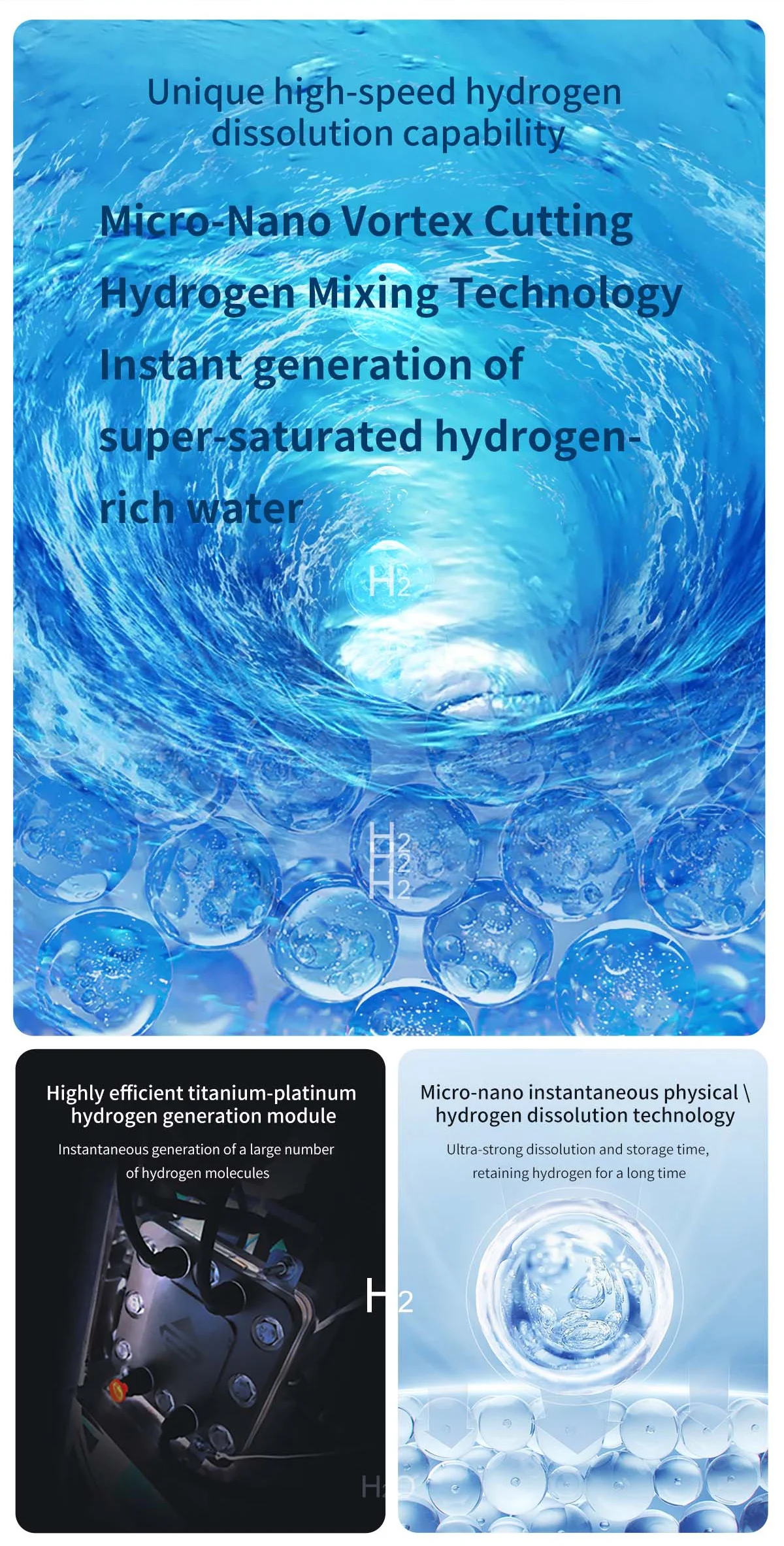 Wopin Stainless Steel Hydrogen Water Dispenser Electric And Manual