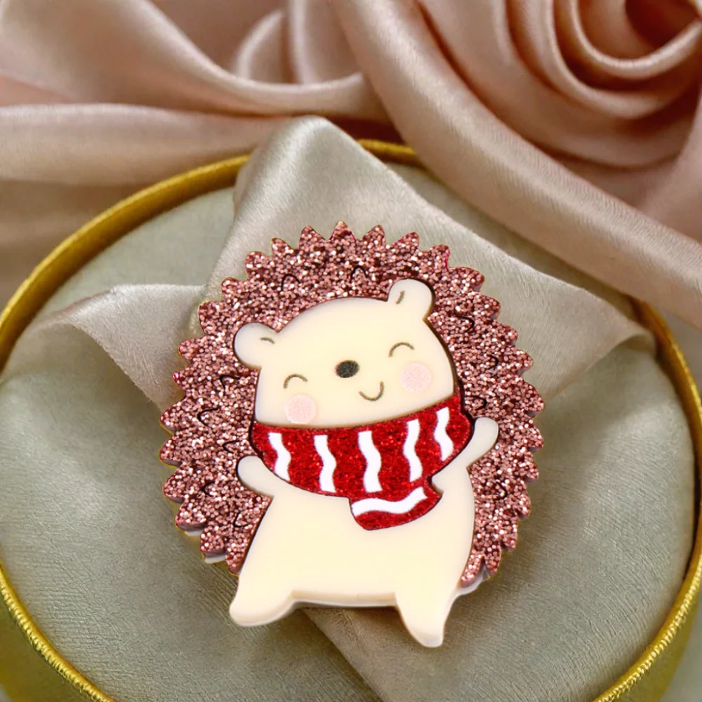 BHS083BH1052 Cute Little Hedgehog Brooch High Quality Handmade Acrylic Exquisite Women's & Unisex Gifts Wedding Party Children supplier