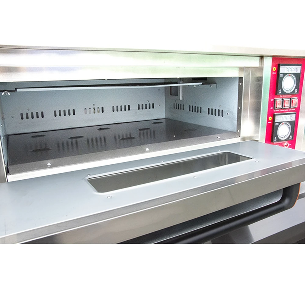 Top Bottom Controlled Separately 1 Deck 2 Trays Bread Baking Oven Gas Oven for Making Cake