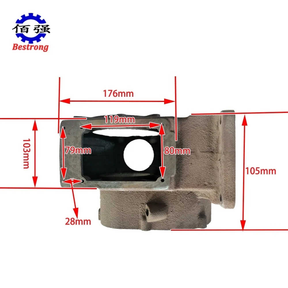 Diesel Engine Spare Parts Cylinder Block Body Case for Danyang Fenghuang Phenix R175FA 175FA Diesel Engine