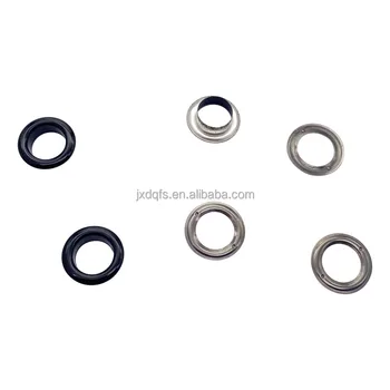 shining brass eyelets painted black for Leather to the fabric 14 mm diameter 9 mm internal diameter Metal Grommets for fabric