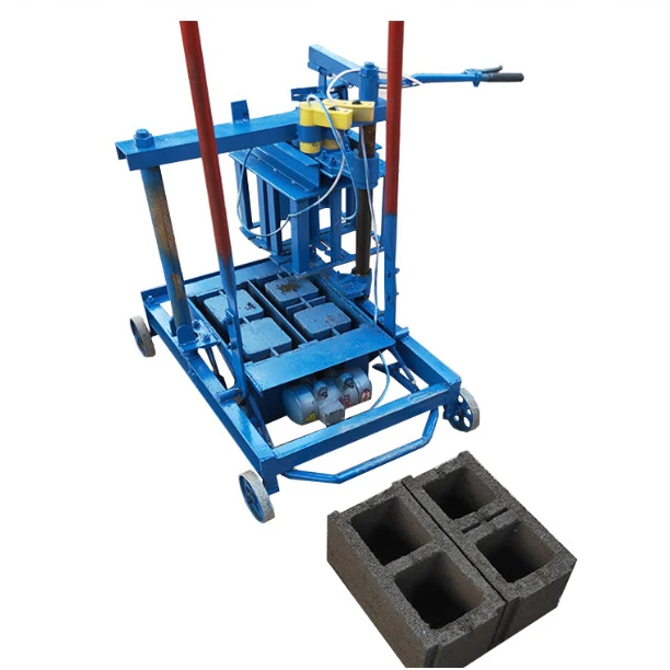 Egg Laying small Manual Hollow solid interlocking Cement Diesel Engine Brick Making Machine