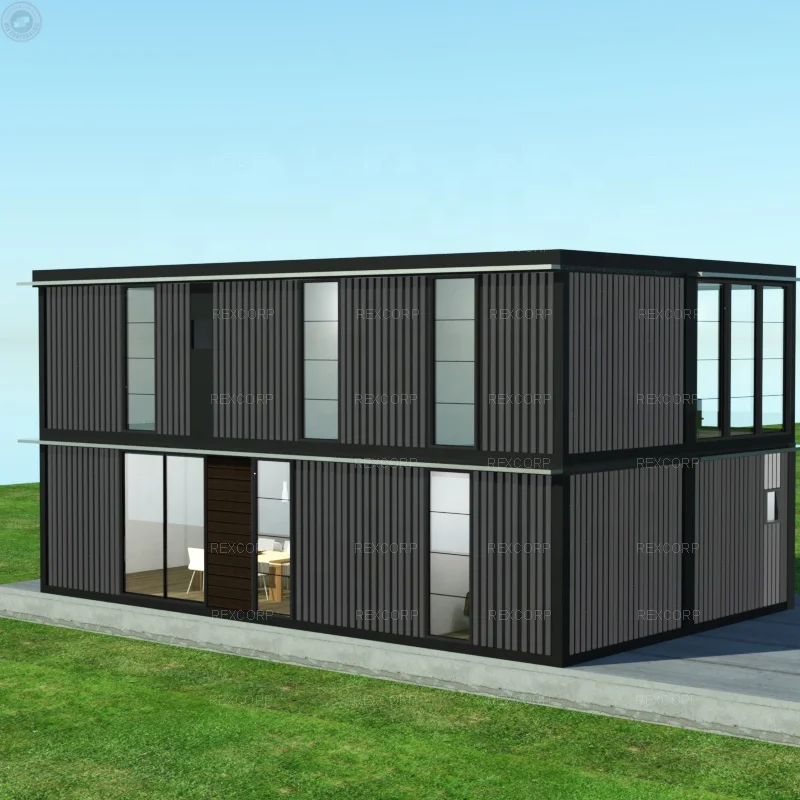 Modern 40ft Shipping Modular Container House 5 Bedroom Modular Container House Family Home Building