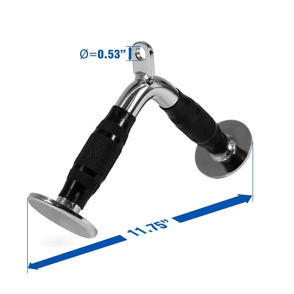 Тянуть вниз (опция): Трицепс одна D-ручка V-образный стержень и вращающаяся прямая планка