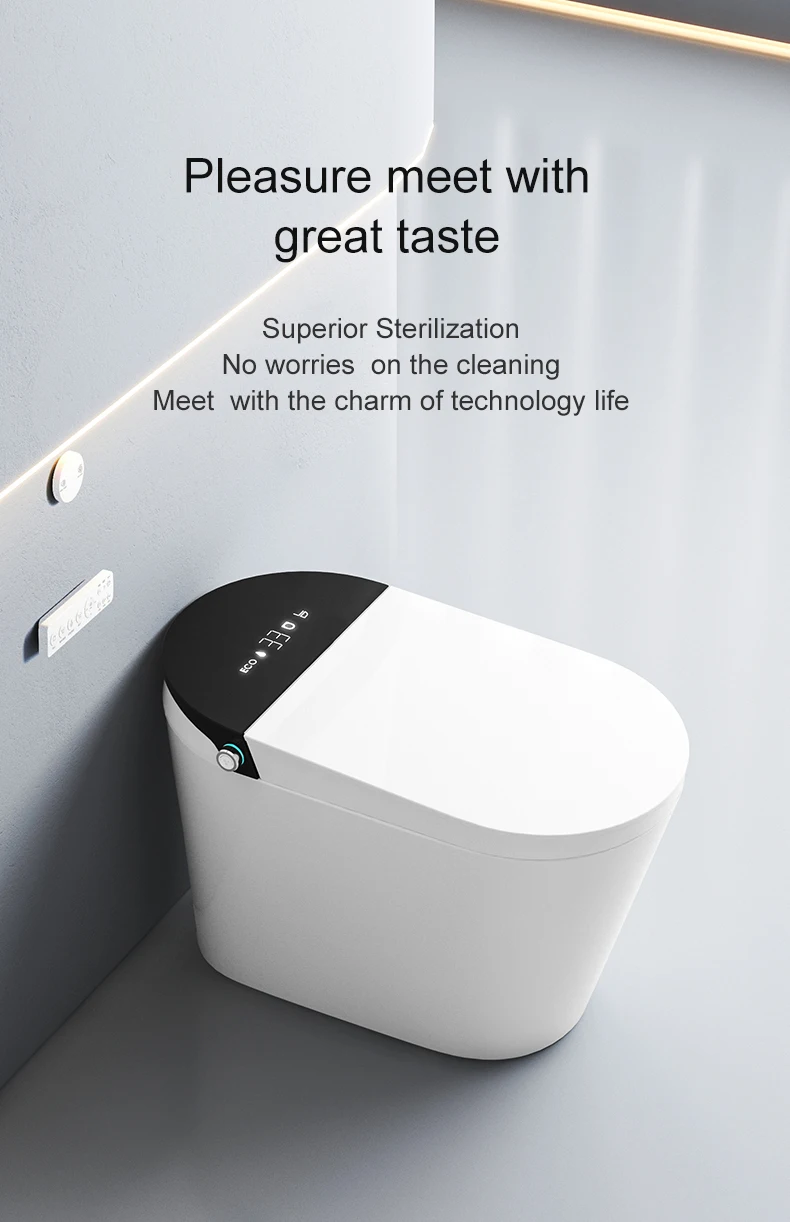 One piece smart bidet CUPC certification intelligent toilet bathroom wc commode automatic smart toilet details