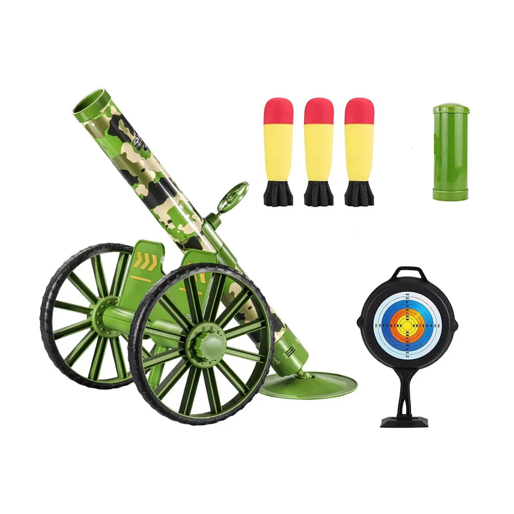 Wholesale New items soft bullet cannonball launcher toy mortar set push tires blaster shooting toy tactical chase missile game for kids From m.alibaba