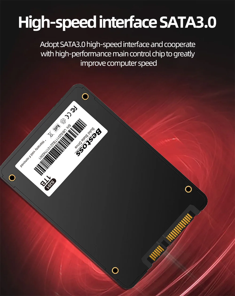 Bestoss хорошая цена жесткий диск для хранения 2 5 дюйма SSD 128 ГБ 256 512 1 ТБ SATA III записная книжка 2566