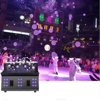 Wholesale 1500W Bubble Fog Machine with 18 RGB LED DMX 512 Smoke Bubble Machine for Wedding Bar DJ Party Stage Lighting Effect
