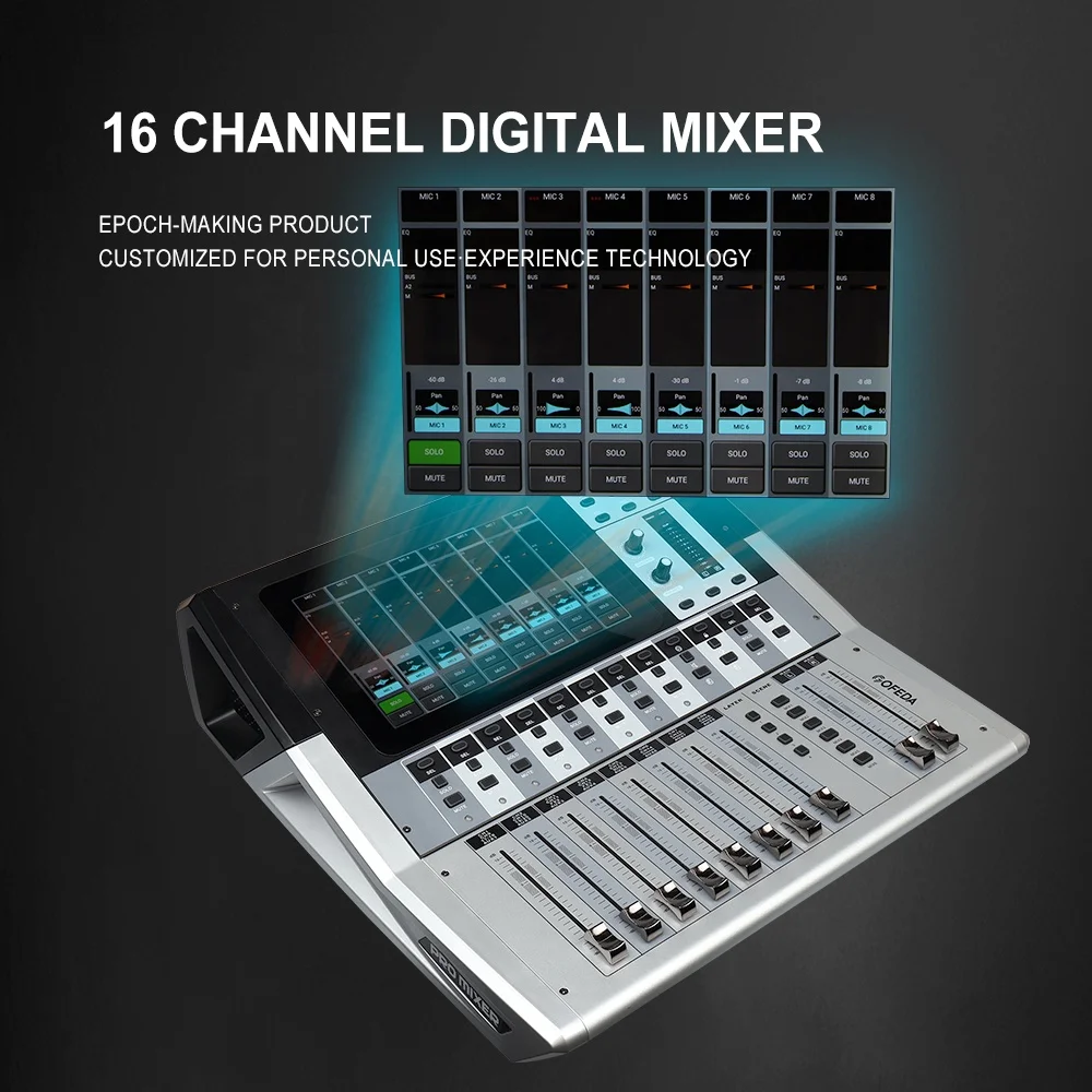 Gooermi DM20 プロフェッショナルデジタルオーディオミキサー 20チャンネル