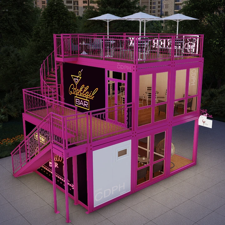 Customized Design Modified Prefab Shipping Container Cafe Bars Pop up Prefabricated Coffee Shop
