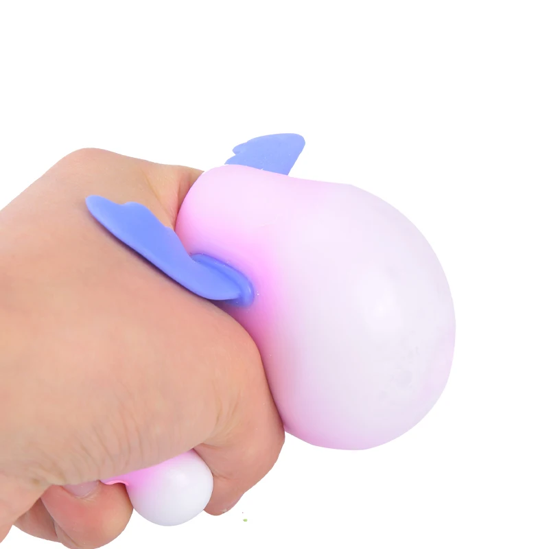 2024 New Design Cute Flying Wing Animals Squeeze Toys Led TPR PVA Dough Slime Stress Relief Fidget Toys for Kids