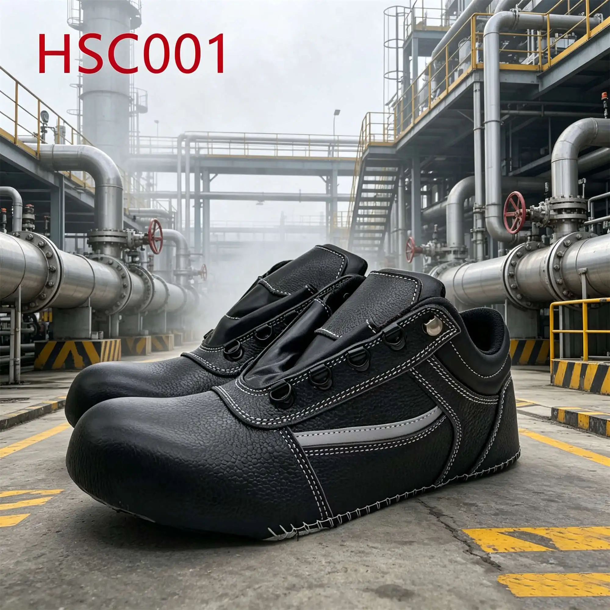 ZYF,Full Grain Leather Lasted Design Hua Singh Safety Shoes Upper Heavy Industry Work Boots Vamp with Steel Toe&midsole HSC001